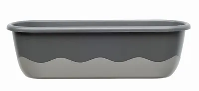 Image de Coffre de balcon Mareta 80 cm anthracite/gris