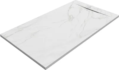Produktbild von SANYCCES SIENA Rechteckige Duschwanne SanyDur Gel Coat 140 x 70 cm, Calacatta