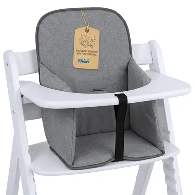 Produktbild von Sitzverkleinerer für Hochstuhl Baby Sitzkissen Stuhl - Kinder Sitzauflage für Hauck und Stokke Kinderhochstuhl High Chair Cover für Kinderstuhl Babystuhl und Hochstühle Grau