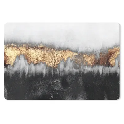 Produktbild von MuchoWow® Schreibtischunterlage Gold - Chic - Abstrakt 60x40 cm - XXL Mauspad - Großes Mauspad