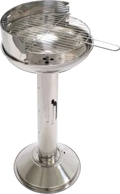 Produktbild von Kynast Edelstahl Säulengrill Ø 39 cm Holzkohlegrill rund 613-400745