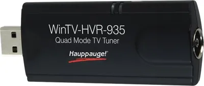 Produktbild von Hauppauge WinTV-HVR-935HD, Analog, DVB-C, DVB-T, DVB-T2, H.264, USB, Schwarz, Windows 10 Education, Windows 7 Enterprise, Windows 8, Windows 8.1, Windows Vista Business x64, Dual Core 2.4GHz