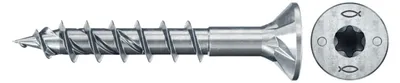 Produktbild von Fischer Power-Fast II FPF II Spanplattenschraube 5,0x45 mm 500 Stück ( 670375 ) Senkkopf mit Torx Teilgewinde galvanisch verzinkt, blau passiviert