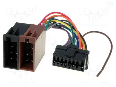 Productafbeelding van 1x Connector, 16 pins. Connector voor paneelradio's, type ISO 3