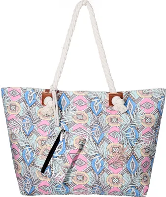 Produktbild von Große Strandtasche wasserabweisend mit Reißverschluss - Modern Life