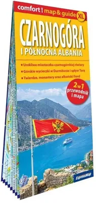Zdjęcie produktu dla Czarnogora i polnocna Albania laminowany map&guide XL 2w1: przewodnik i mapa