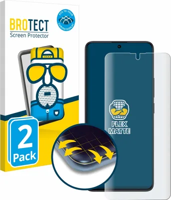 Produktbild von 2x BROTECT Fullscreen Schutzfolie für Xiaomi Redmi Note 13 Pro 5G / 4G Displayschutz Folie Fullcover Matt Entspiegelungsfolie