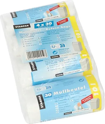 Produktbild von Papstar 12459, 10 l, Transparent, Hart-Polyethylen (HDPE), 420 mm, 395 mm, 120 Stück(e)