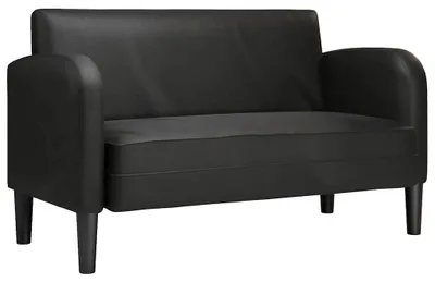 Immagine prodotto di vidaXL Divano a due posti nero 110 cm in Pelle finta
