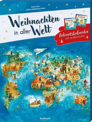 Produktbild von Weihnachten auf der ganzen Welt: Ein Adventskalender mit 24 kleinen Büchern