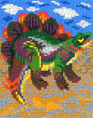 Produktbild von Stick it® Stecksystem Saurier Stegosaurus in der Wüste