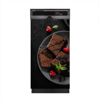 Produktbild von Aufkleber sticker 45x80 cm Dekorative folie Spülmaschine - Schokolade Kuchen und Himbeere