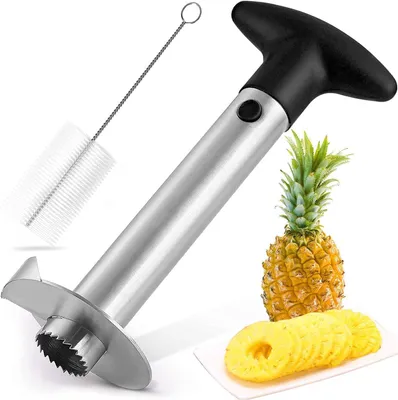 Produktbild von Ananasschneider aus Edelstahl mit Kernentferner
