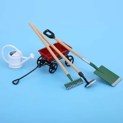Obrázek produktu pro Miniaturní zahradní box Zemědělské nářadí Model pro 1/12 Dům pro panenky Zahradní dekorace Příslušenství