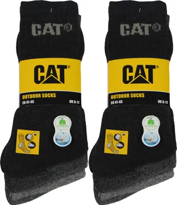 Immagine prodotto di Caterpillar 6 paia di calze / calze da lavoro controllo umidità cotone grigio41-45