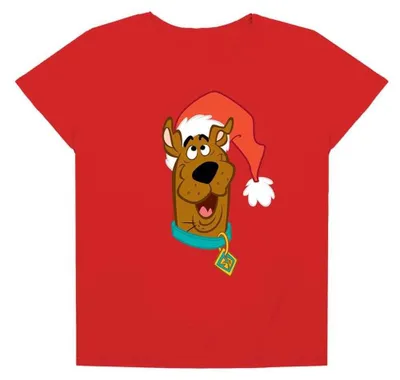 Image de T-shirt Scooby Doo pour femmes, coupe ample, modèle TV36144 (XXL), couleur rouge
