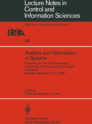 Produktbild von Analysis and Optimization of Systems