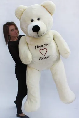Obrázek produktu pro Medvídek XXL - 180 cm - I love you forever white