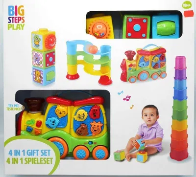 Zdjęcie produktu dla Zestaw upominkowy Playgo 4 w 1 dla najmłodszych