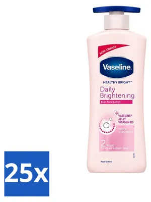 Zdjęcie produktu dla 25 sztuk balsamu do ciała Vaseline Even Tone Daily Brightening, 600 ml - zestaw ekonomiczny