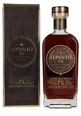 Image de Lepanto P.X. Solera Gran Reserva Brandy de Jerez 36% Vol. 0,7l en boîte cadeau
