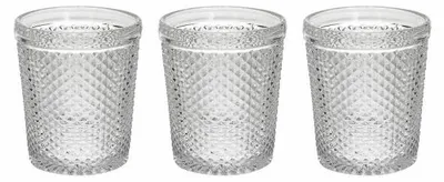 Immagine prodotto di Set di 3 bicchieri trasparenti 300 cc Diamond