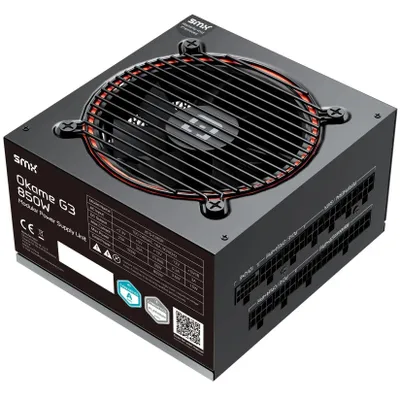 Produktbild von SMX® Okame G3 850W, Cybnetics Platinum / 80 PLUS Gold, ATX 3.1, PCIe 5.1 für GPUs, Voll Modular - PC-Netzteil