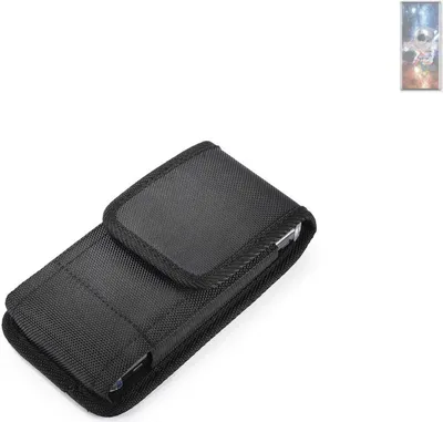 Produktbild von Holster Gürteltasche kompatibel mit ZTE Axon 50 Ultra Holster Gürtel Tasche wasserabweisend Handy Hülle Schutz Hülle Outdoor schwarz K-S-Trade