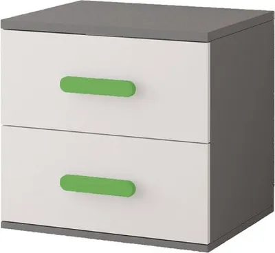 Obrázek produktu pro Noční stolek Jonas I 22 Grey/White + Grune