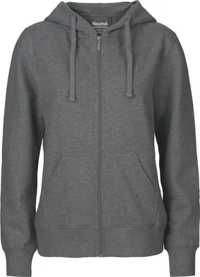 Produktbild von Neutral - Fairtrade - Ladies Zip Hoodie - Dark Heather - L