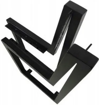 A black metal bench leg frame.
