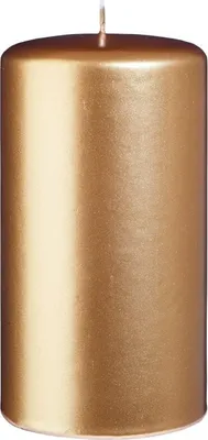 Produktbild von Stumpenkerzen Metallic Gold 15 x Ø 8 cm, 6 Stück