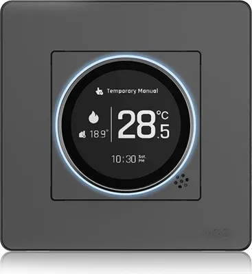 Produktbild von Moes Tuya Zigbee3.0 Smart Thermostat mit LED-Digitalanzeige für Wasser-Gas-Boiler, App-Fernbedienung, Schwarz (Wasser-Gas-Boiler)