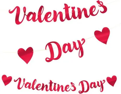 Image de Bannière de la Saint-Valentin rouge VALENTINSTE 140cm