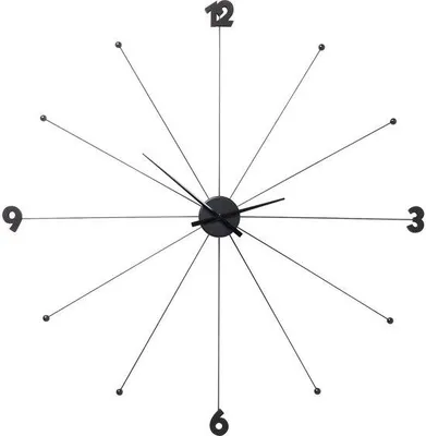 Immagine prodotto di Orologio da parete rotondo Unyqoos® di grandi dimensioni, 100 cm di diametro – cornice in alluminio nero con finitura cromata, ideale per soggiorno, ufficio e ingresso