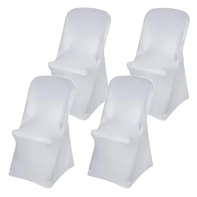 Immagine prodotto di 4 coprisedie per sedie da catering, bianco GreenBlue, 88 x 50 x 45 cm, Spandex GB374