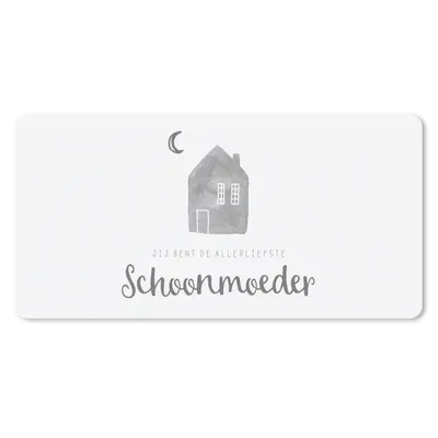 Produktbild von MuchoWow® Mauspad Mousepad Mutter - Schwiegermutter - Geschenk zum Muttertag - Sprichwörter - schwarz-weiß 60x30 cm - Mousepads - Maus Mat - Pad - Mausunterlage - Nachhaltig