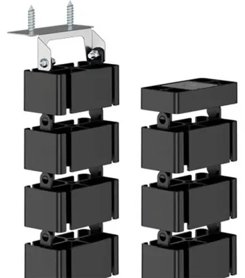 Image de Fellowes 100136871 Fellowes Kabelwirbelsäule 128,8x12,9cm magnetisch schwarz