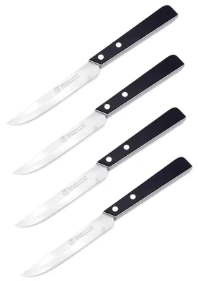 Produktbild von Marsvogel - Universalmesser  Solingen - Allzweckmesser - gerade Klinge - Mikroverzahnung - Doppelseitiger Hohlschliff - schwarz/weiß - extra Scharf - Handmade (Schwarz, 4)