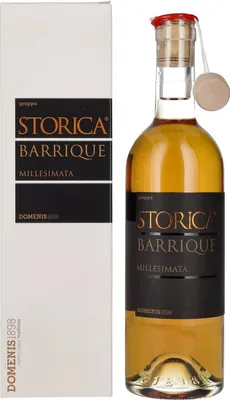 Produktbild von Domenis 1898 STORICA BARRIQUE Millesimata Grappa 50% Vol. 0,5l in Geschenkbox