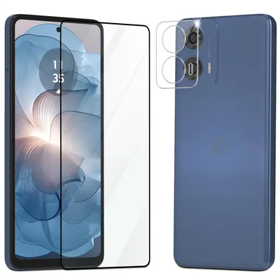 Obrázek produktu pro 1-balení Motorola Moto G24 Power Ochranné sklo na displej & 1-balení ochrana objektivu - Tvrzené sklo 9H - Super kvalita 3D