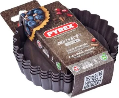 Produktbild von Pyrex - Asimetria Tortenform Satz von 4 Stücken