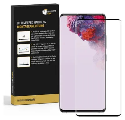 Produktbild von 2x 9H Hartglas für Samsung Galaxy S20 FULL CURVED Schutzfolie Schutzglas SW Klar Displayschutz Panzerfolie Displayglas Tempered Glasfolie Panzerglas Sicherheitsglas Echtglas