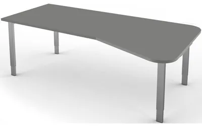 Produktbild von Freiformtisch StageOne Form 5 BxT 195x80/100cm grafit