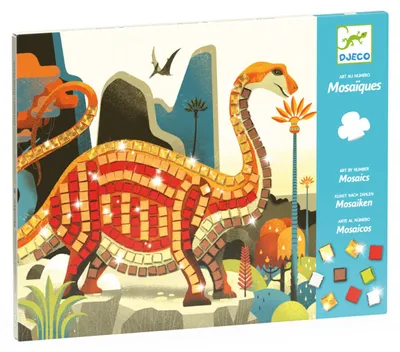 Image de Jeu créatif mosaïque Dinosaures, Djeco