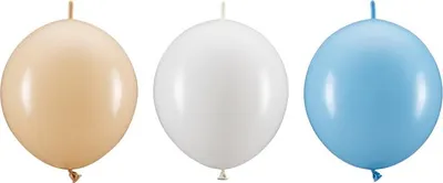 Immagine prodotto di Palloncini con connettore, 33 cm, mix (1 confezione / 20 pezzi)