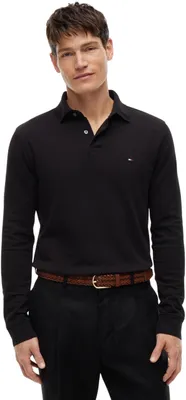 Produktbild von Tommy Hilfiger Herren 1985 Regular Langarm-Poloshirt, Schwarz L