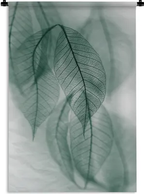 Produktbild von MuchoWow® Wandteppich Wandbehang Blätter - Grün - Natur - Stilleben 90x135 cm Tapisserie Dekoration Wandtuch - Baumwolle - Wandskulptur