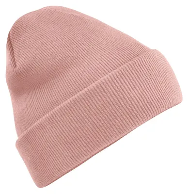 Image de Bonnet unie en tricot Beechfield pour adultes LT751 (taille unique) (rose)