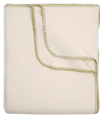 Produktbild von yogabox Baumwolldecke Bio / GOTS natur regional hergestellt - natur 100 x 150 cm